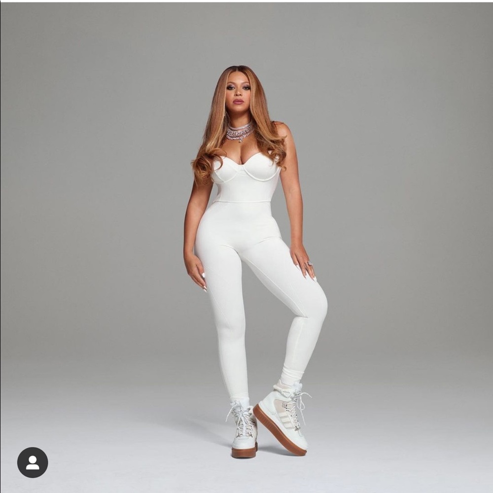 Ivy Park x Adidas White Catsuit